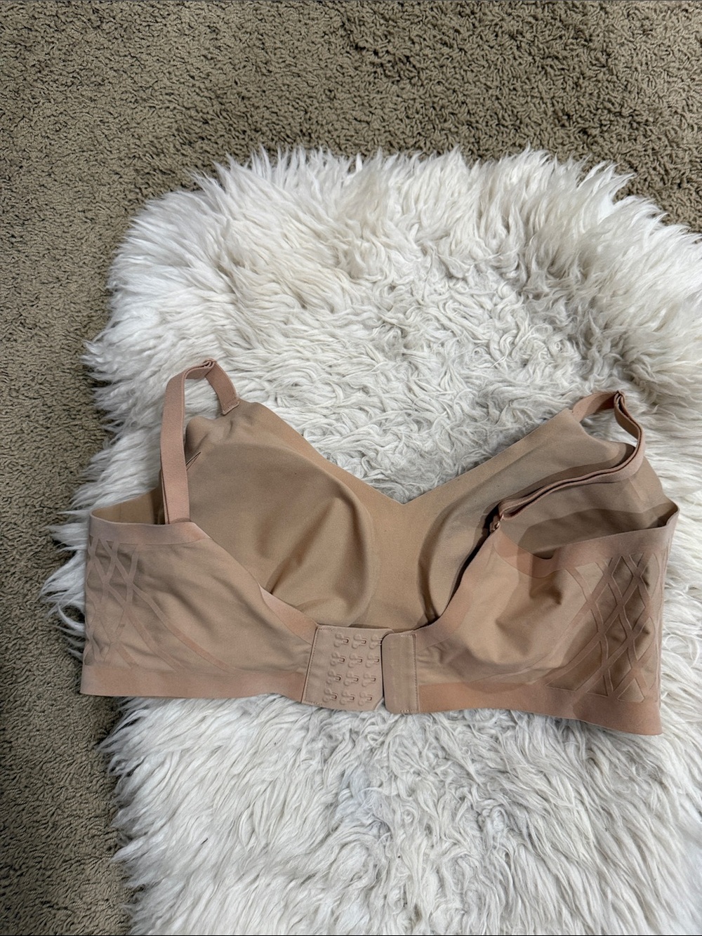 Honeylove Silhouette Wireless Seamless T-Shirt Bra Size 1X Sand LWBR0201 - Picture 9 of 9